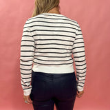 Fall in Line Striped Cardigan