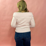 Where Love Lies Off The Shoulder Ribbed Sweater in Pink