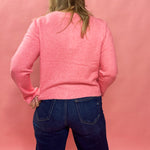 Medina Cardigan in Disco Pink