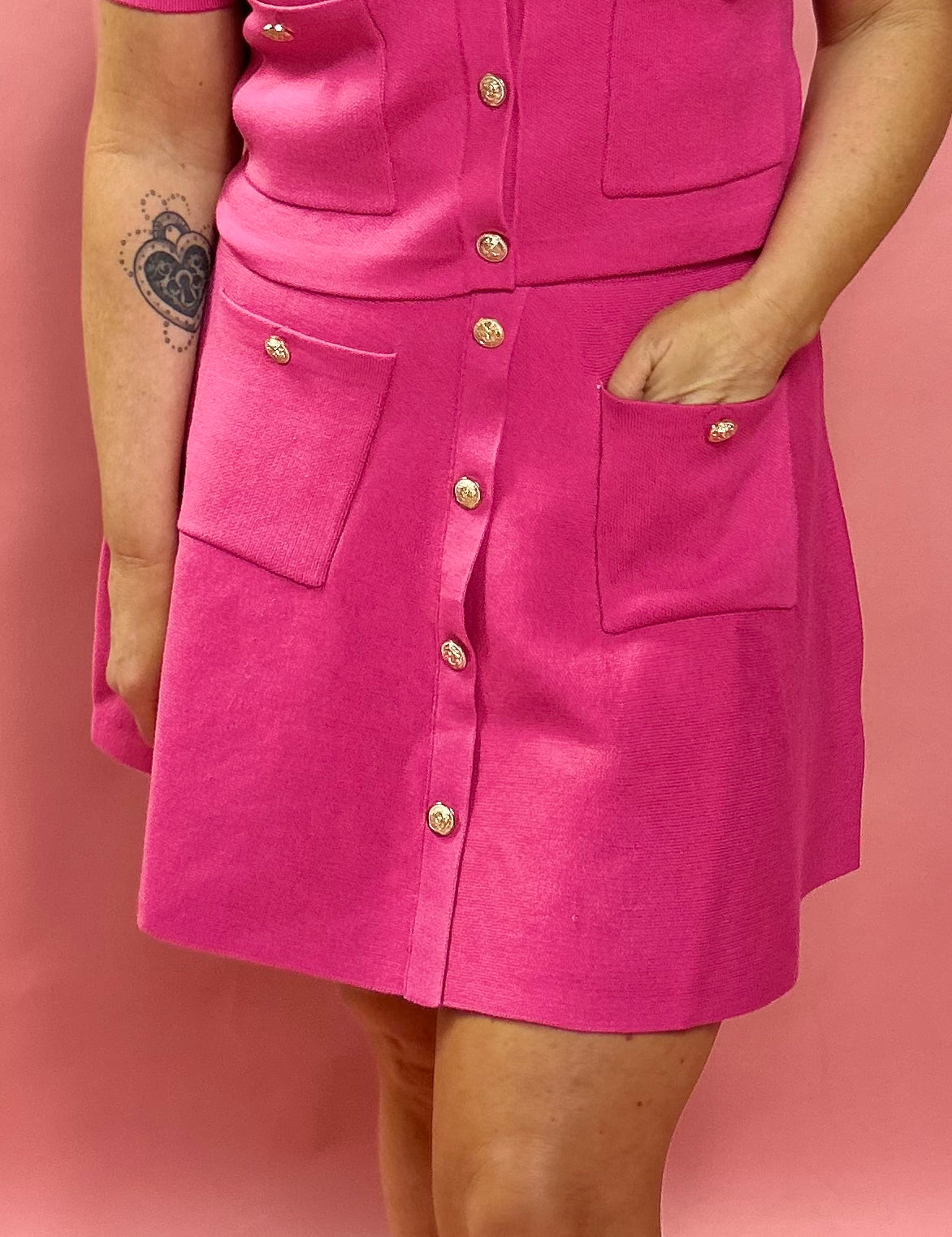 Pretty in Pink Knit Skirt