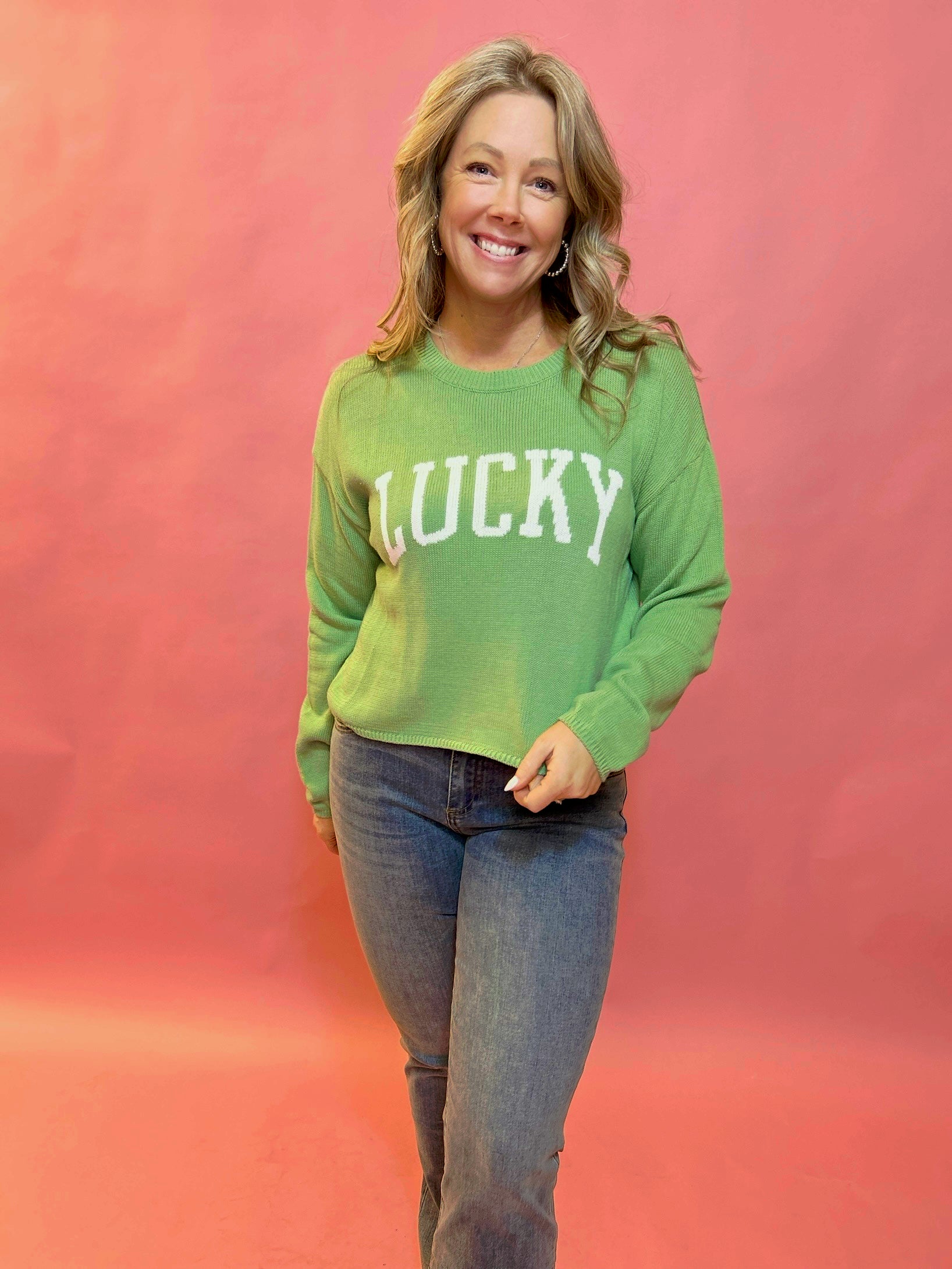 Cooper Lucky Sweater in Green