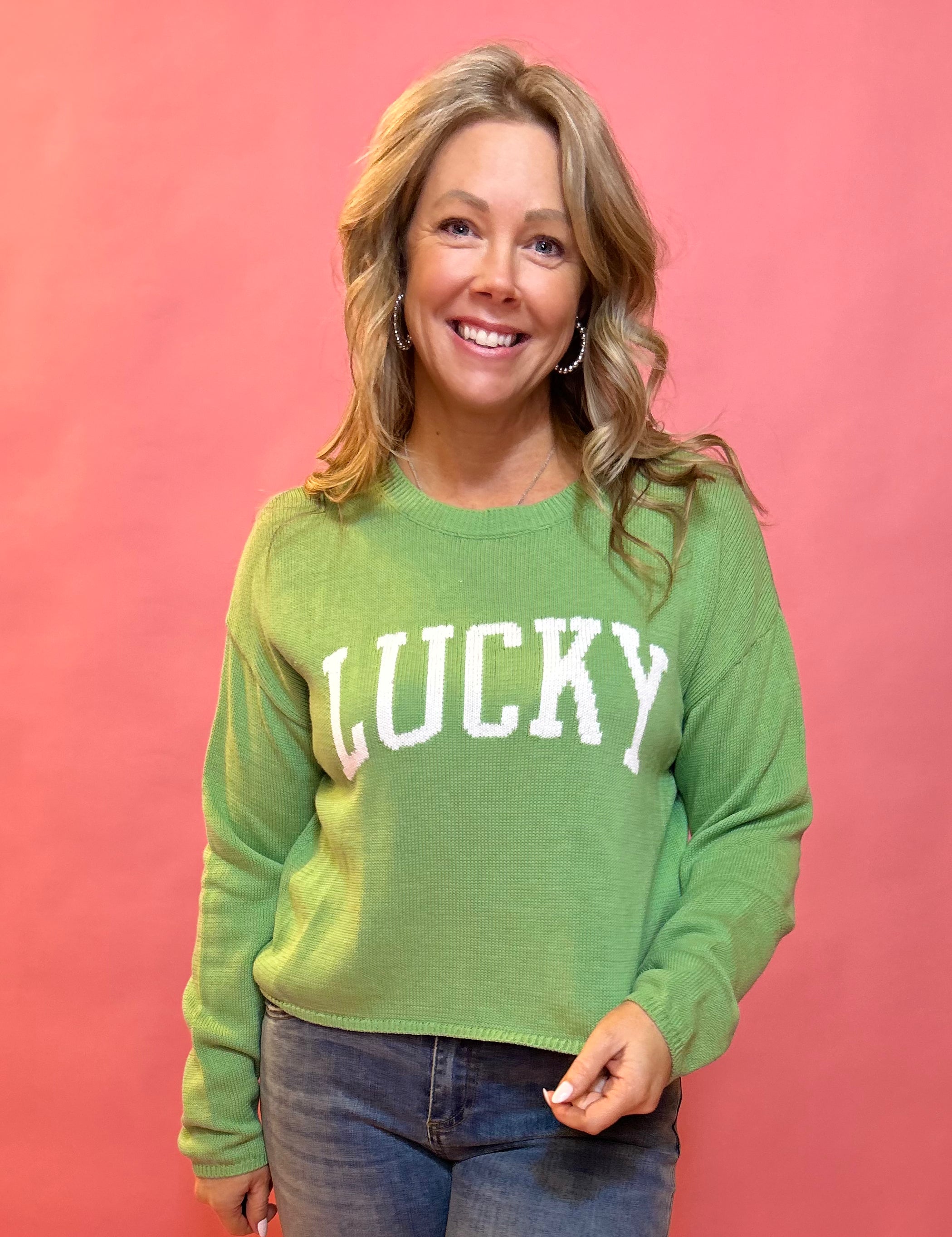 Cooper Lucky Sweater in Green