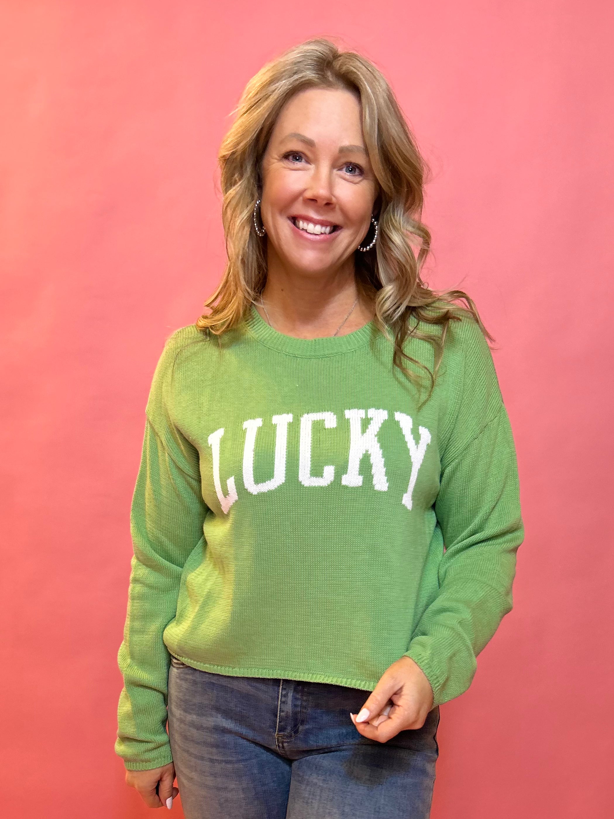 Cooper Lucky Sweater in Green