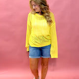 Larissa Loose Knit Sweater in Pineapple