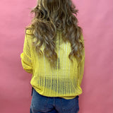 Larissa Loose Knit Sweater in Pineapple