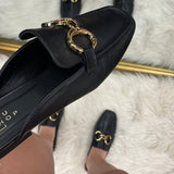 Andrea Black Mule in Black