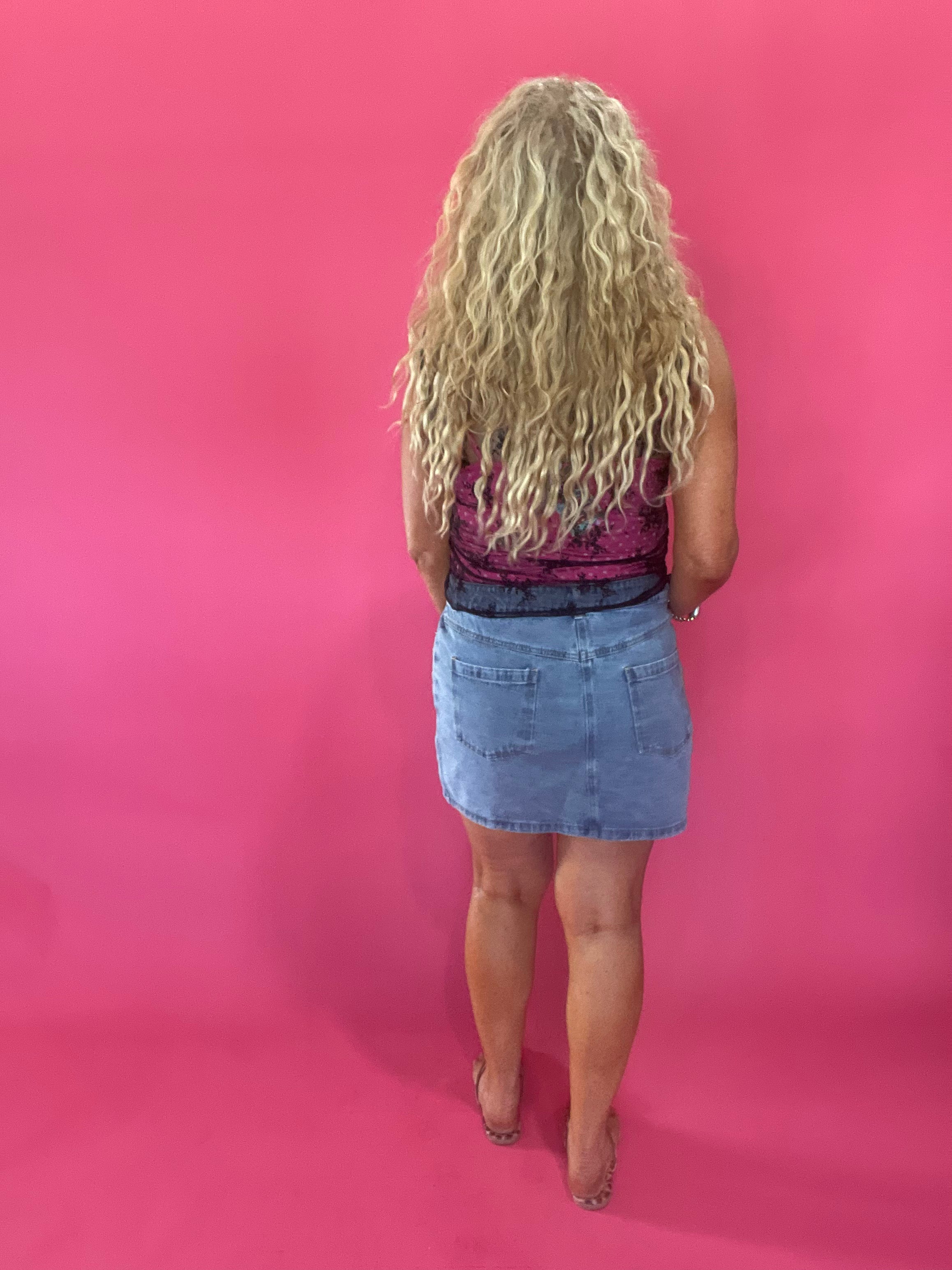 In Full Bloom Floral Lace Muscle Top in Black