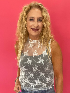 In Full Bloom Floral Lace Muscle Top in White