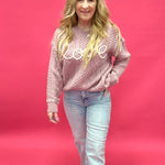 In Love Sweater in Pale Pink