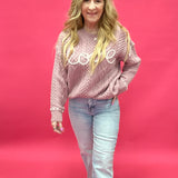 In Love Sweater in Pale Pink