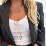 Luxe Sparkle Gemstone Necklace