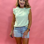 Jane High Rise Denim Short in Charity