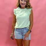Jane High Rise Denim Short in Charity