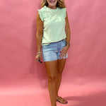 Jane High Rise Denim Short in Charity