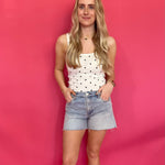 Jane High Rise Long Short with Raw Hem in Deep Vintage - Shabby 2 Chic Boutiques