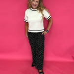 Jemma Polka Dot Satin Pants - Shabby 2 Chic Boutiques