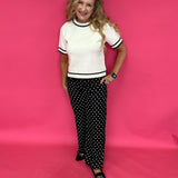 Jemma Polka Dot Satin Pants - Shabby 2 Chic Boutiques