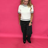 Jemma Polka Dot Satin Pants - Shabby 2 Chic Boutiques