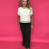 Jemma Polka Dot Satin Pants - Shabby 2 Chic Boutiques