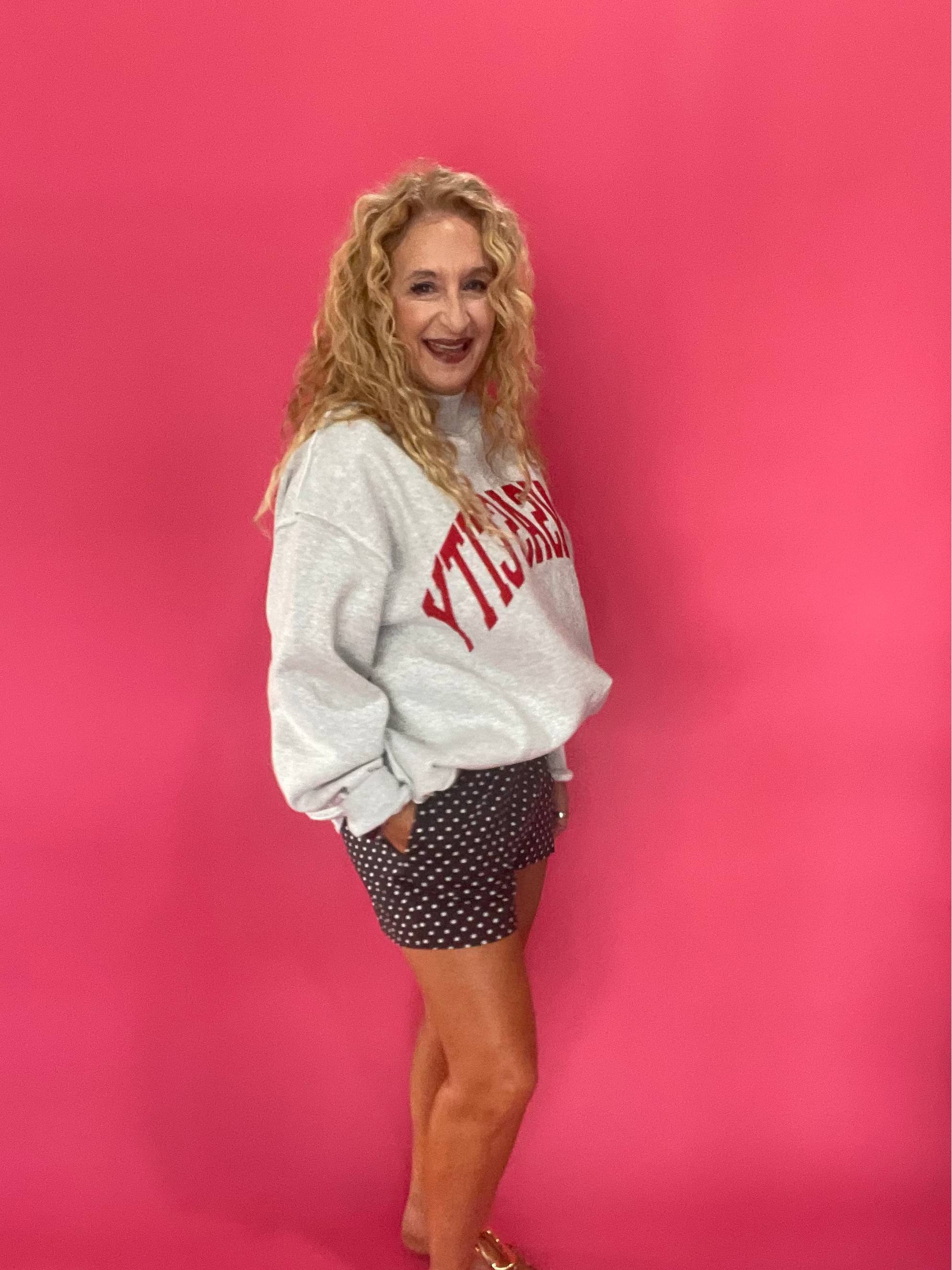 'KANSAS CITY & KC' Reversible Mock-Neck Sweatshirt