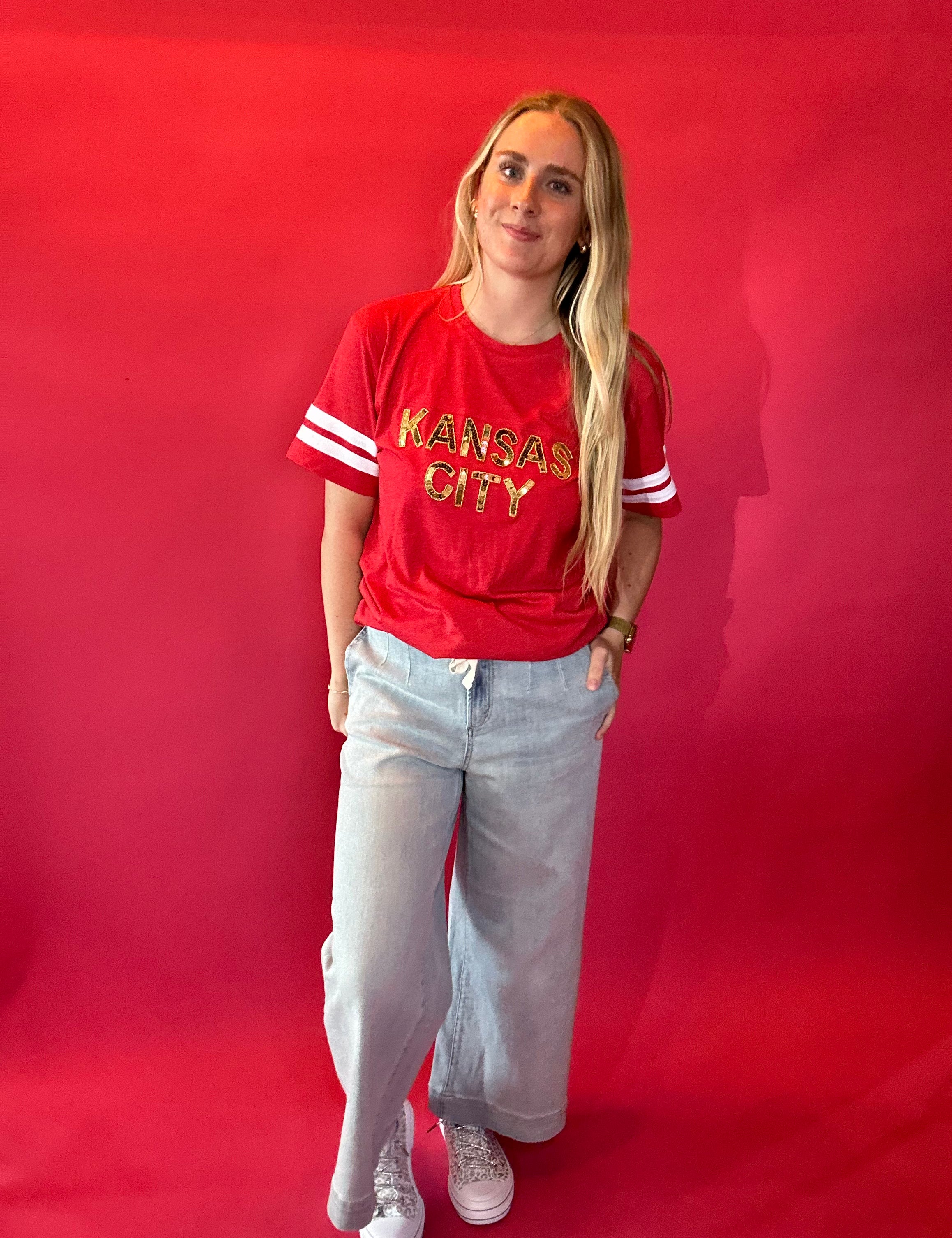 KC Game Day Sequin Tee