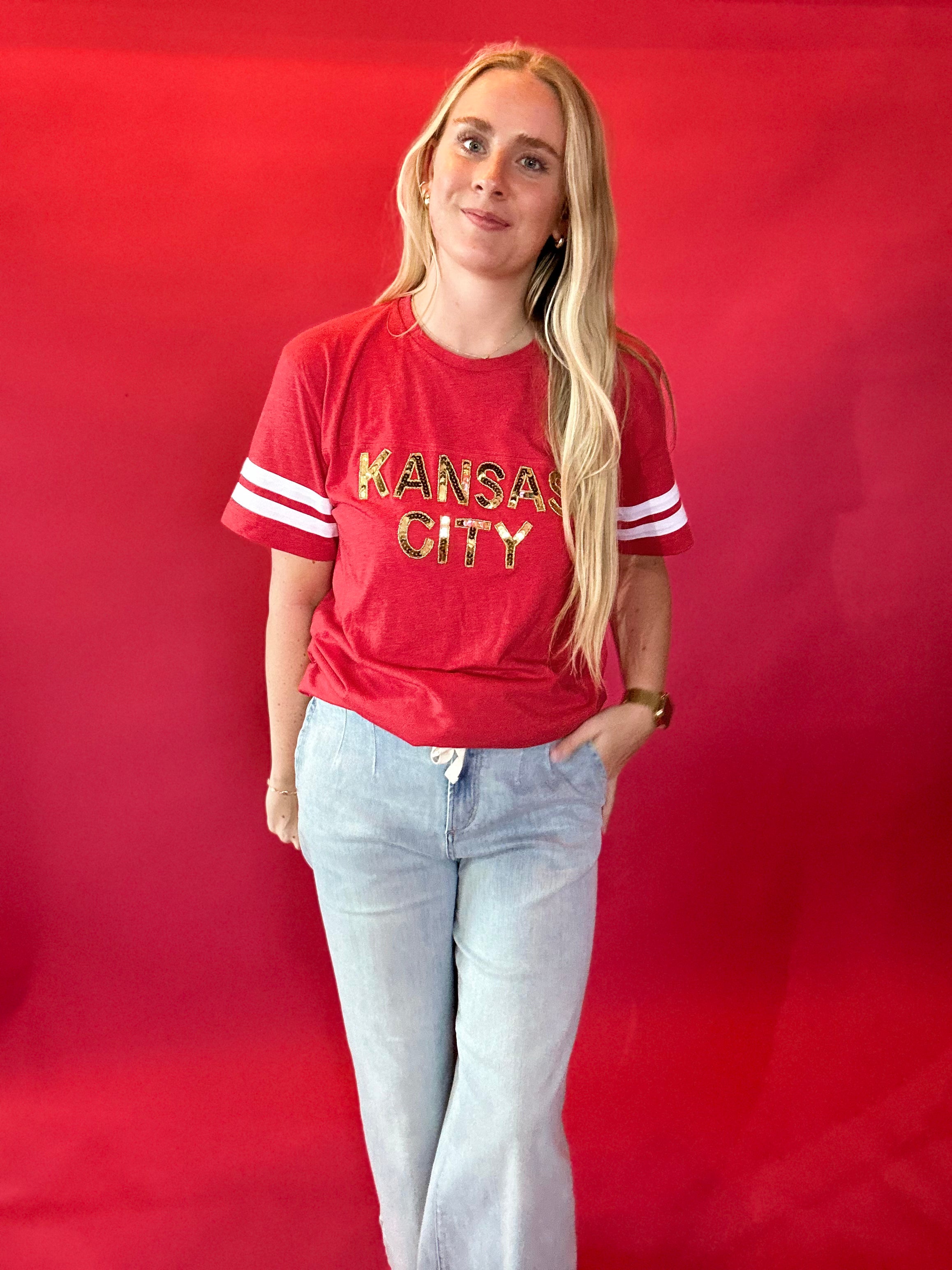 KC Game Day Sequin Tee