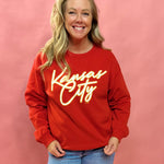 KC Script Outline KC Sweatshirt - Shabby 2 Chic Boutiques