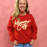 KC Script Outline KC Sweatshirt - Shabby 2 Chic Boutiques