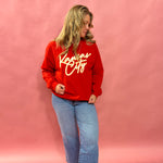 KC Script Outline KC Sweatshirt - Shabby 2 Chic Boutiques