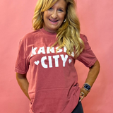 Kansas City Graphic Tee with Hearts