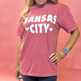 Kansas City Graphic Tee with Hearts