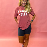 Kansas City Graphic Tee with Hearts