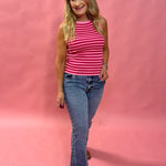 Kelsey High Rise Ankle Wide Hem with Inset