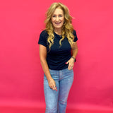 Kelsey High Rise Crop Flare in Medium Wash - Shabby 2 Chic Boutiques