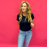 Kelsey High Rise Crop Flare in Medium Wash - Shabby 2 Chic Boutiques