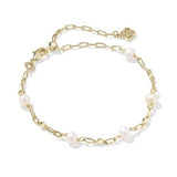 Kendra Scott Ashton Delicate Chain Bracelet Gold Freshwater Cultured Pearl