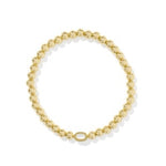 Kendra Scott Mini Elaina Stretch Bracelet Gold Ivory Mother Of Pearl