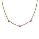 Kendra Scott Mini Elisa Three Stone Strand Necklace