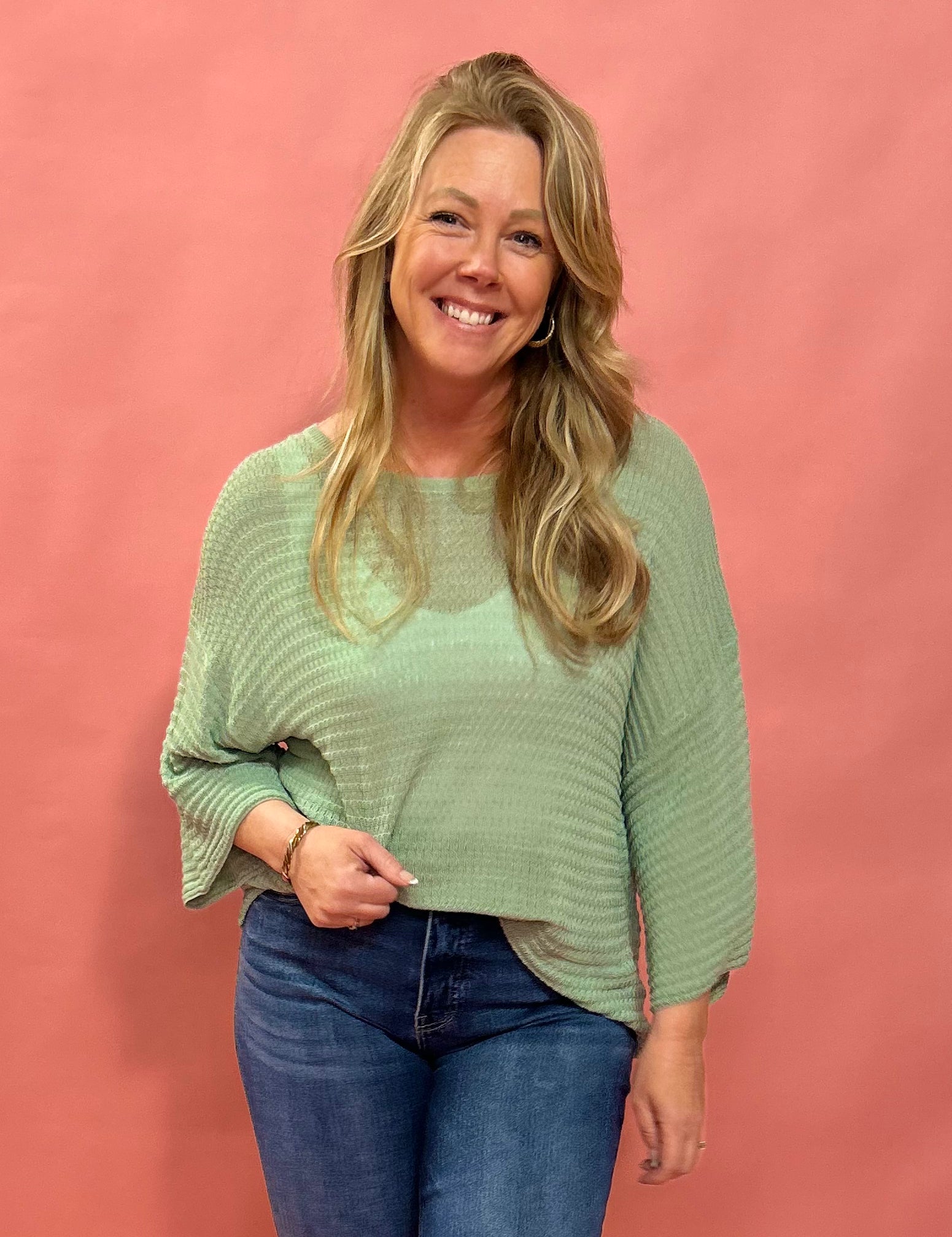 Kerry Relaxed Sweater in Sage