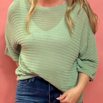 Kerry Relaxed Sweater in Sage