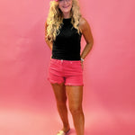 Jane High Rise Shorts in Watermelon