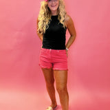 Jane High Rise Shorts in Watermelon