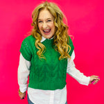 Lady Luck Cable Knit Short Sleeve Top - Shabby 2 Chic Boutiques