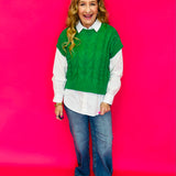 Lady Luck Cable Knit Short Sleeve Top - Shabby 2 Chic Boutiques