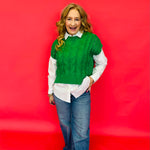 Lady Luck Cable Knit Short Sleeve Top - Shabby 2 Chic Boutiques