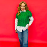 Lady Luck Cable Knit Short Sleeve Top - Shabby 2 Chic Boutiques