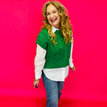 Lady Luck Cable Knit Short Sleeve Top - Shabby 2 Chic Boutiques