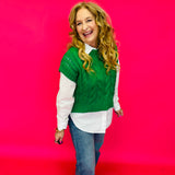 Lady Luck Cable Knit Short Sleeve Top - Shabby 2 Chic Boutiques