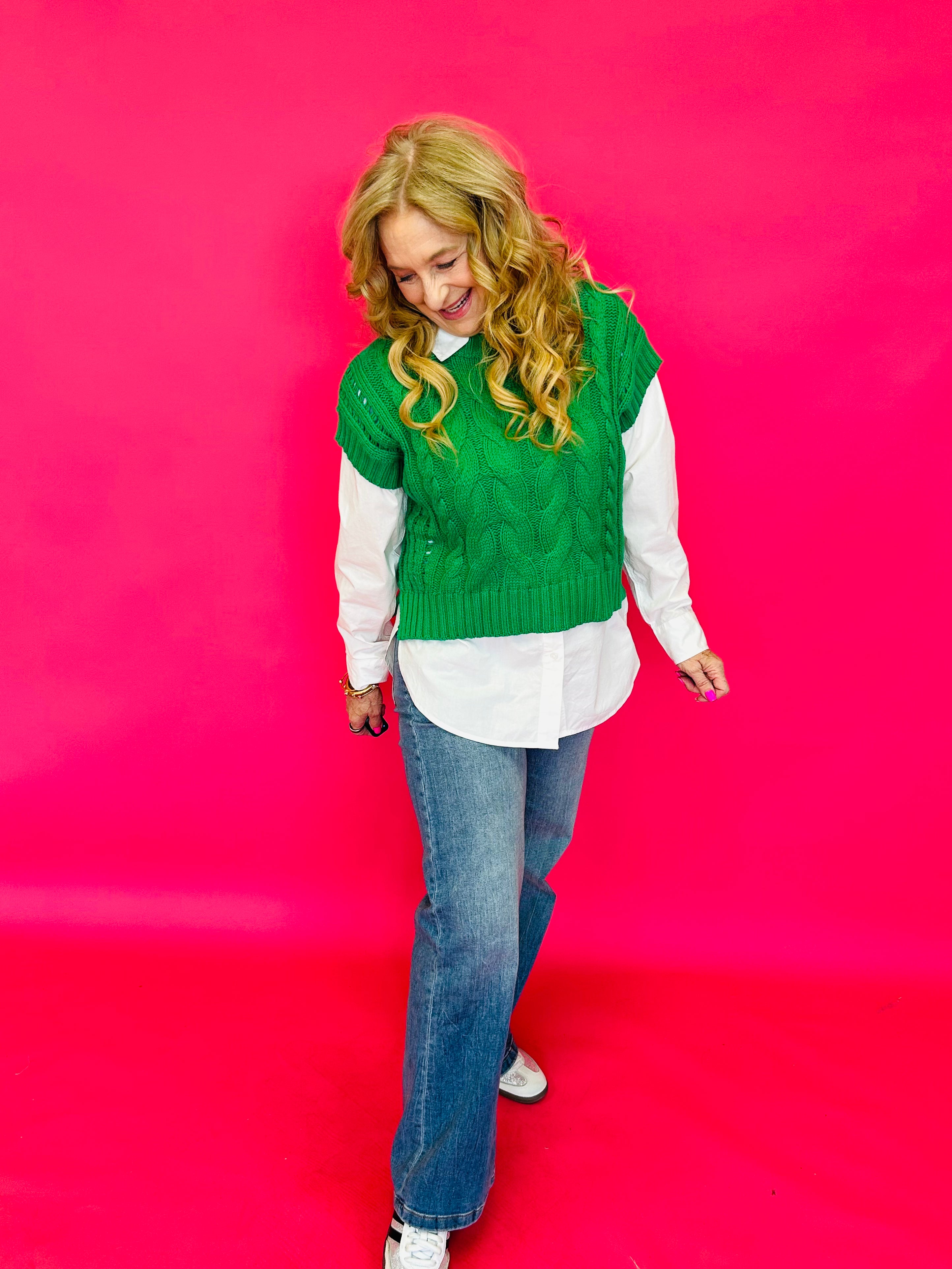 Lady Luck Cable Knit Short Sleeve Top - Shabby 2 Chic Boutiques