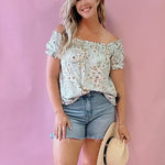 Leann Floral Off The Shoulder Top